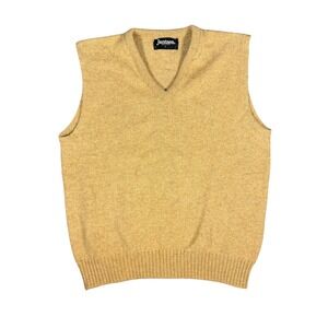 Vintage Jantzen Sweater Vest Mens L V-Neck Sleeveless Knit‎ Top Classic
